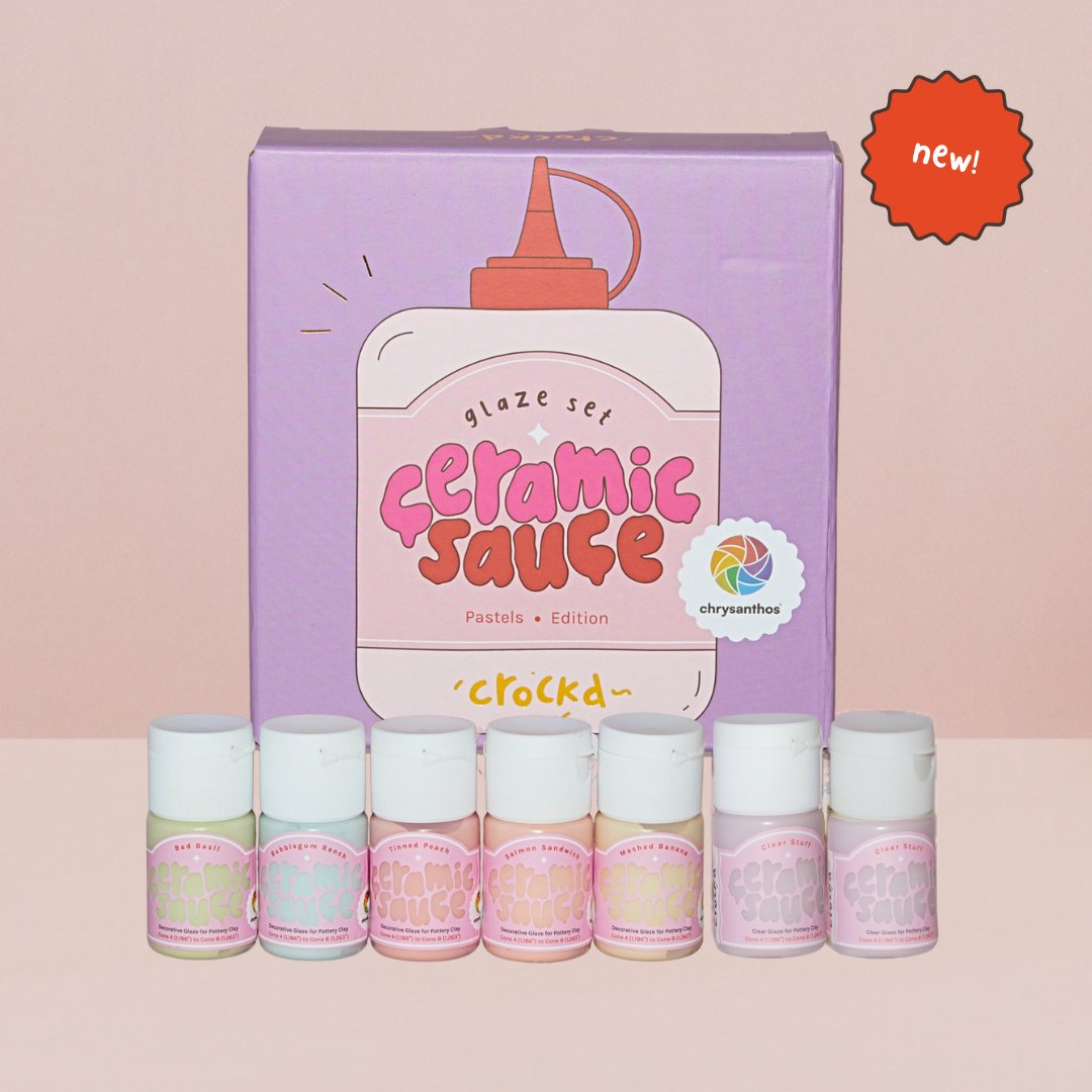 Ceramic Sauce Underglaze Taster Pack - Pastel - Crockd